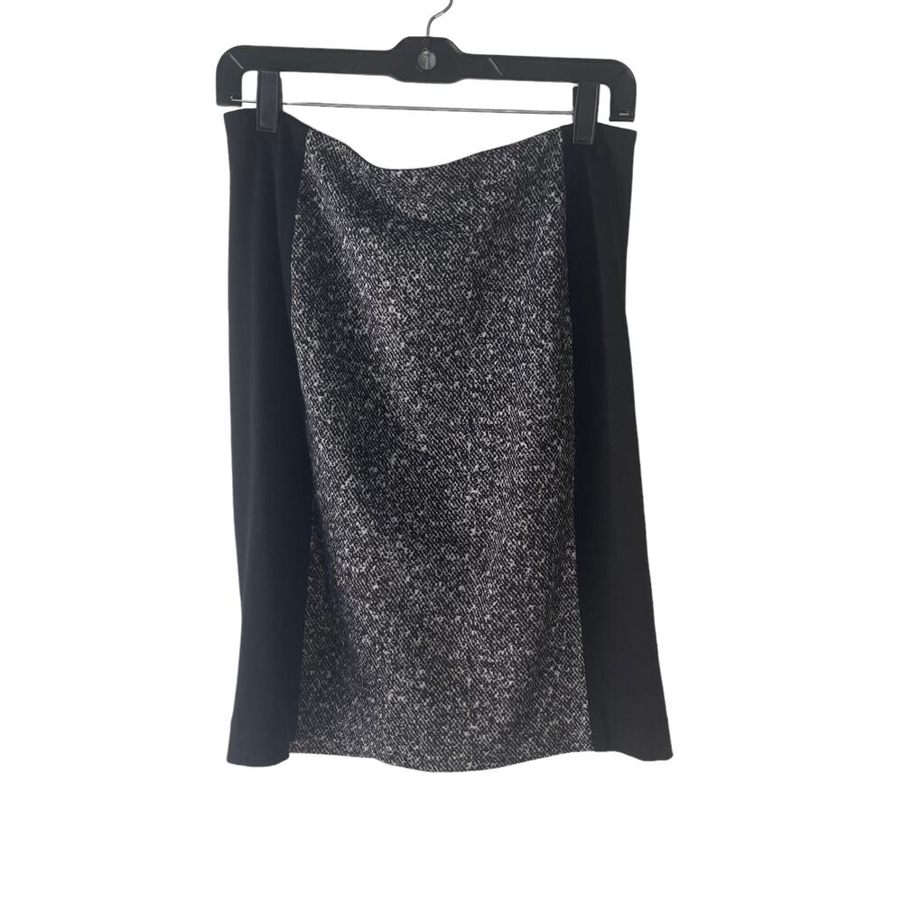 Michael Kors Size 10 M Snakeskin Academia Black Grey Pencil‎ Skirt